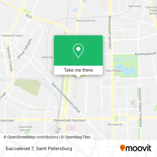 Бассейная 7 map