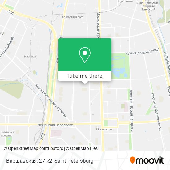 Варшавская, 27 к2 map