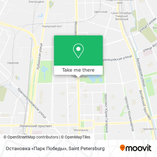 Остановка «Парк Победы» map