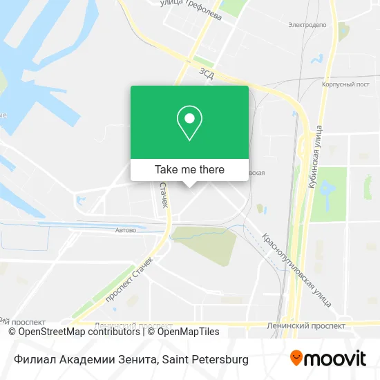 Филиал Академии Зенита map