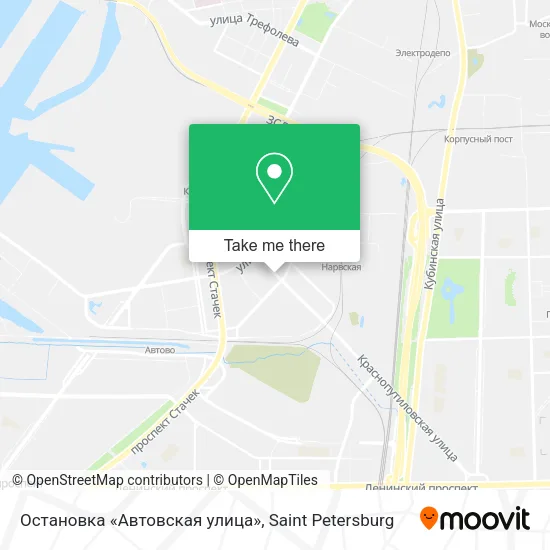 Остановка «Автовская улица» map