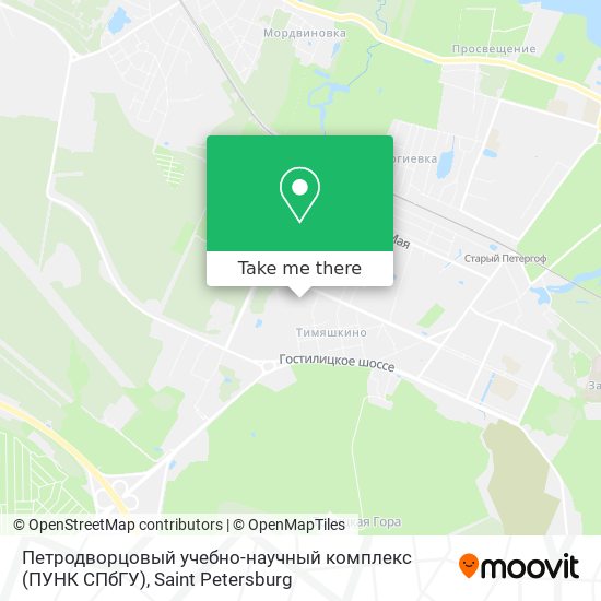 Петродворцовый учебно-научный комплекс (ПУНК СПбГУ) map