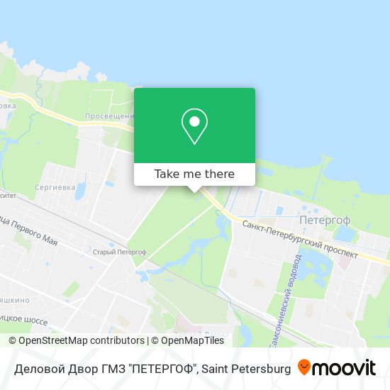 Деловой Двор ГМЗ "ПЕТЕРГОФ" map