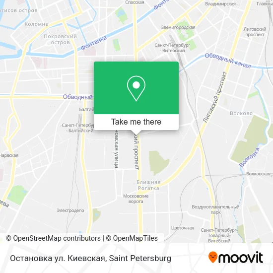 Остановка  ул. Киевская map