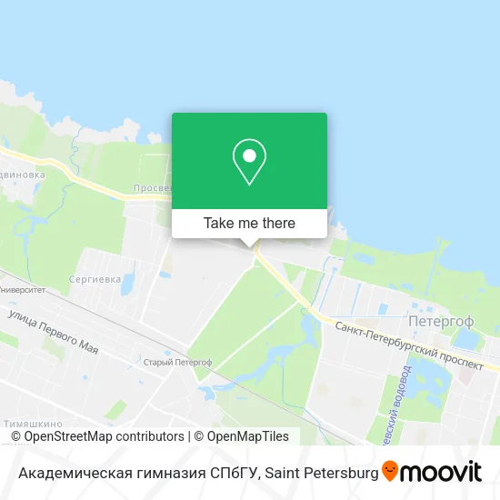 Академическая гимназия СПбГУ map