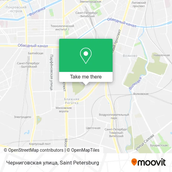 Черниговская улица map