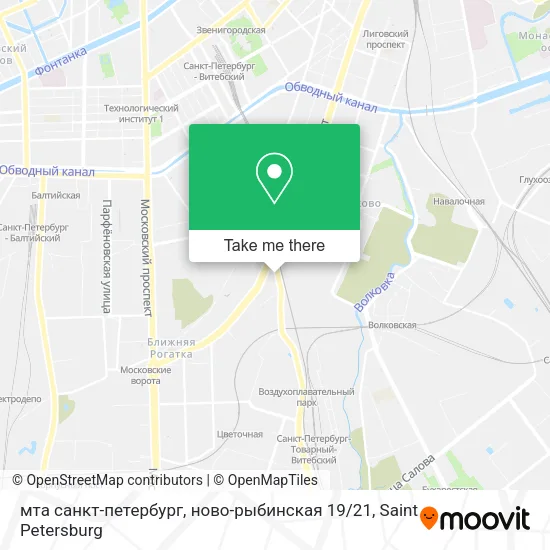 мта санкт-петербург, ново-рыбинская 19 / 21 map
