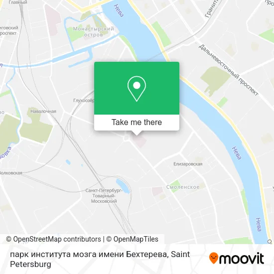 парк института мозга имени Бехтерева map