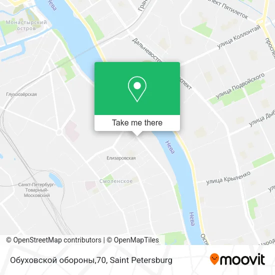 Обуховской обороны,70 map