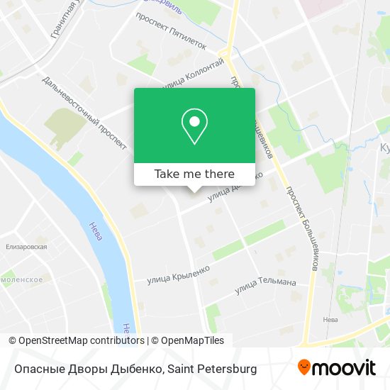 Опасные Дворы Дыбенко map