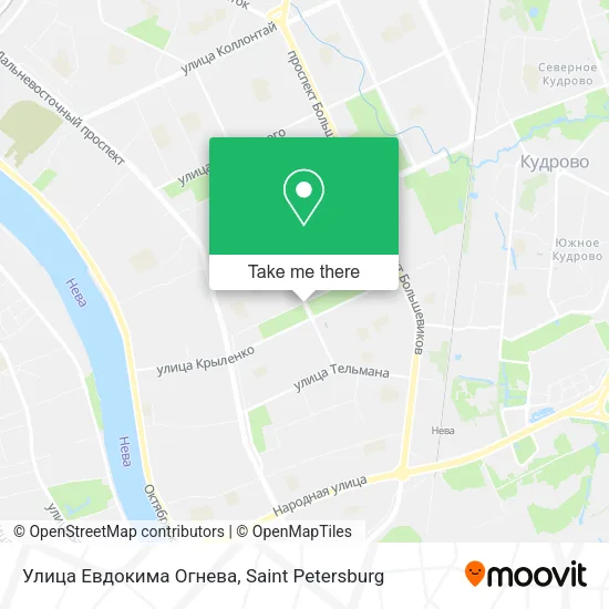 Улица Евдокима Огнева map
