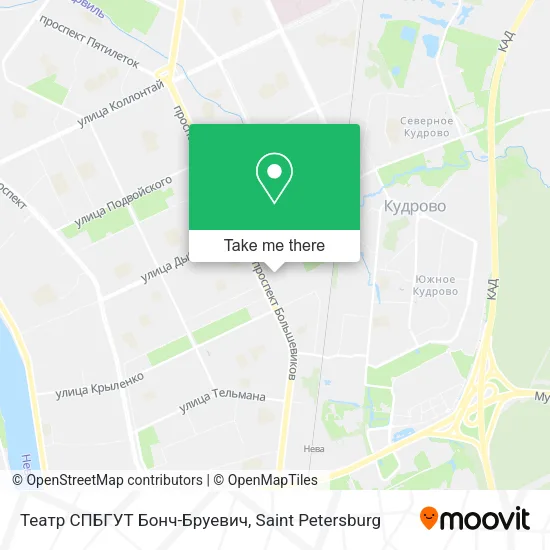 Театр СПБГУТ Бонч-Бруевич map