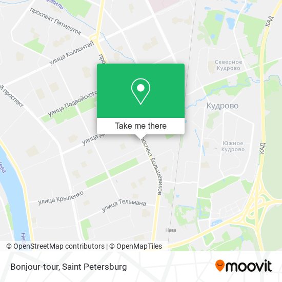 Bonjour-tour map