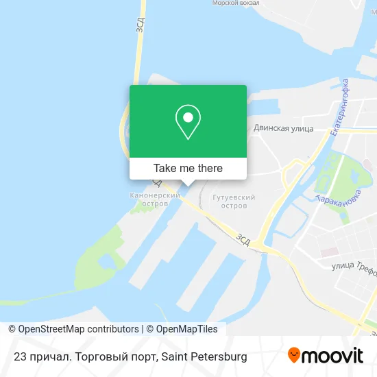 23 причал. Торговый порт map