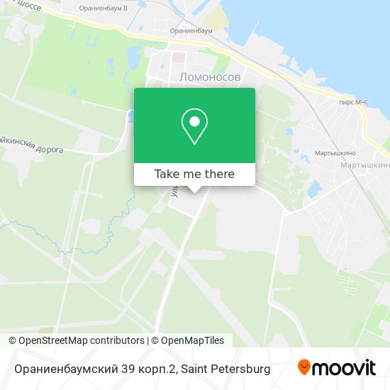 Ораниенбаумский 39 корп.2 map