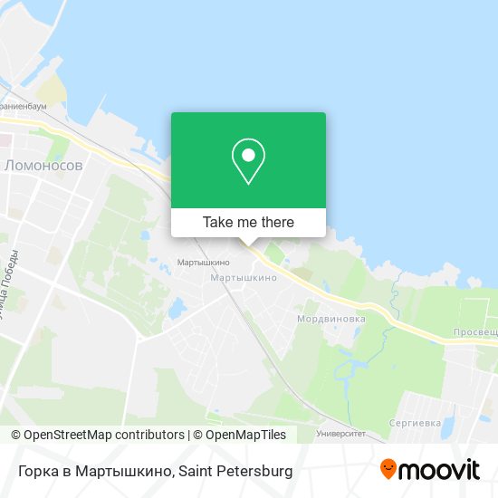 Горка в Мартышкино map