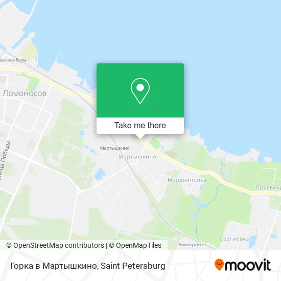 Горка в Мартышкино map