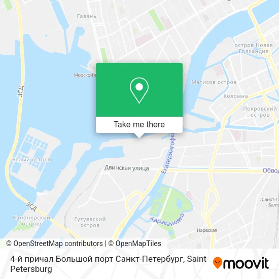 4-й причал Большой порт Санкт-Петербург map
