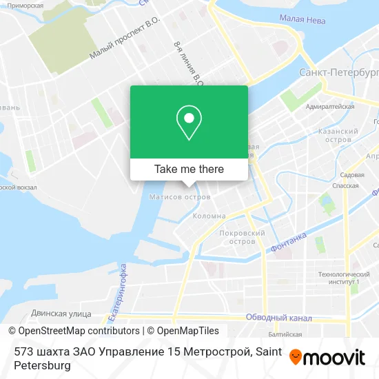 573 шахта ЗАО Управление 15 Метрострой map