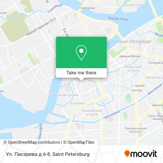 Ул. Писарева д.6-8 map