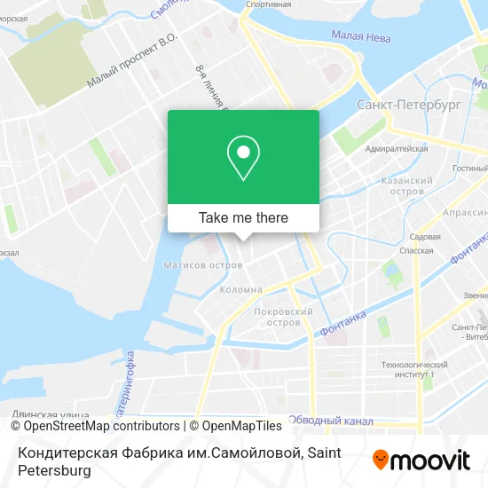 Кондитерская Фабрика им.Самойловой map