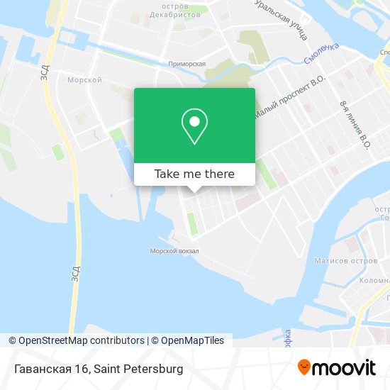 Гаванская 16 map
