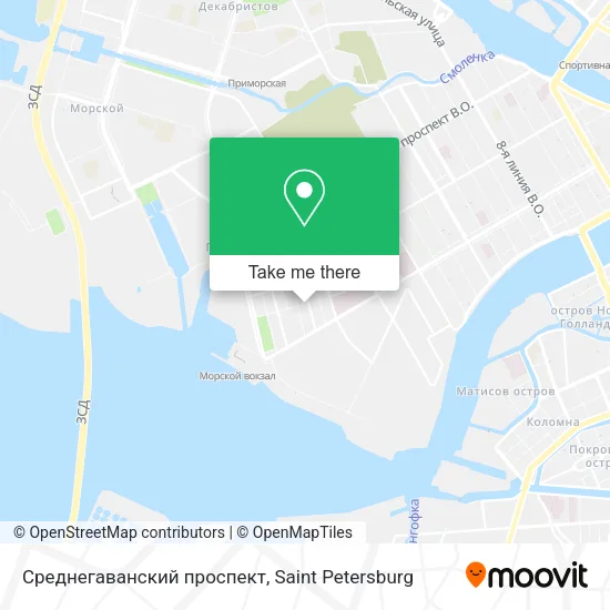 Среднегаванский проспект map