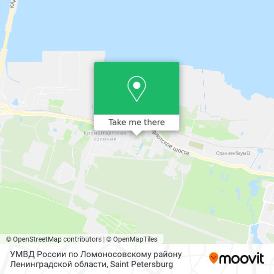УМВД России по Ломоносовскому району Ленинградской области map