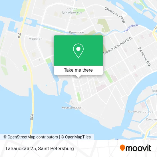 Гаванская 25 map