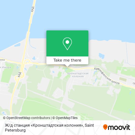Ж / д станция «Кронштадтская колония» map