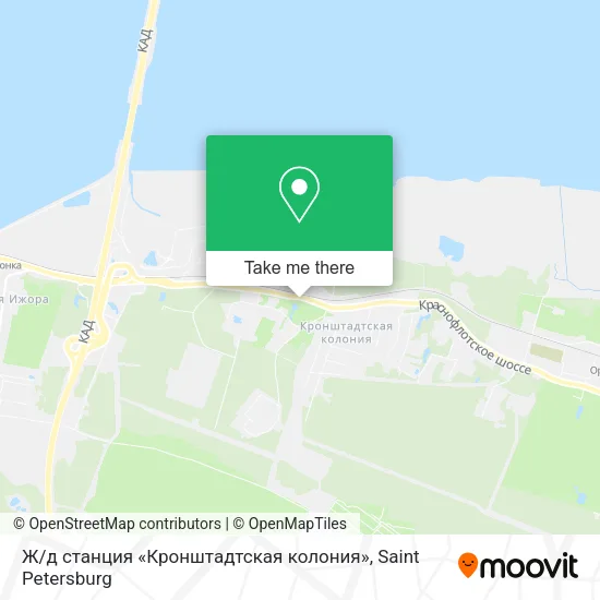 Ж / д станция «Кронштадтская колония» map