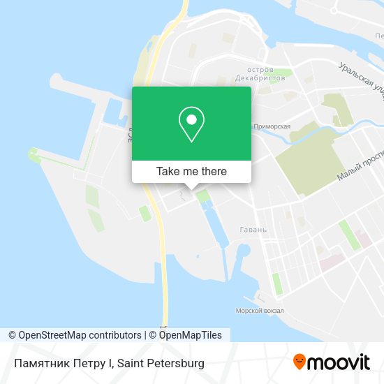 Памятник Петру I map