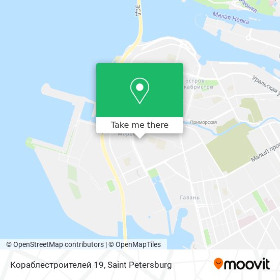 Кораблестроителей 19 map