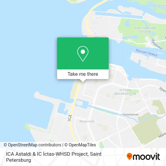 ICA Astaldi & IC İctas-WHSD Project map