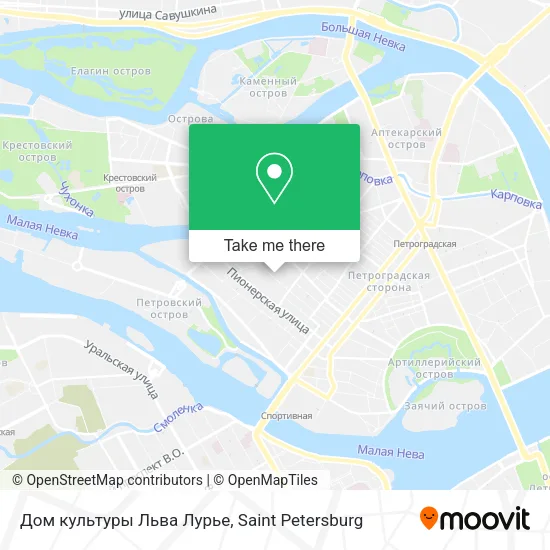 Дом культуры Льва Лурье map