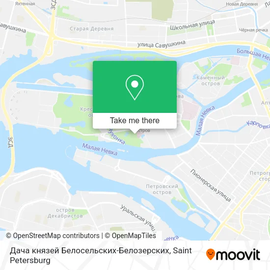 Дача князей Белосельских-Белозерских map