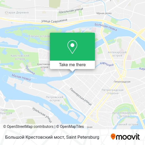 Большой Крестовский мост map