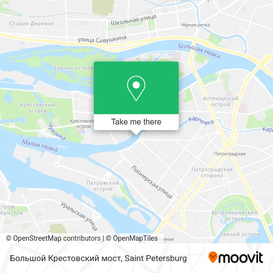 Большой Крестовский мост map