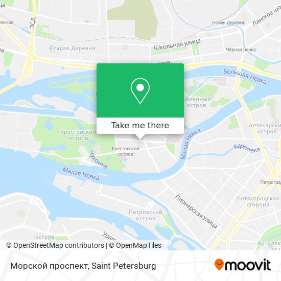 Морской проспект map