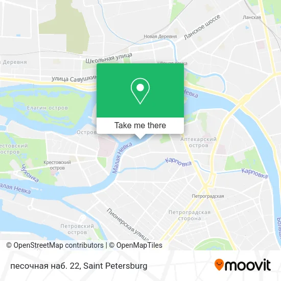 песочная наб. 22 map