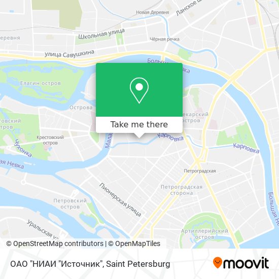 ОАО "НИАИ "Источник" map
