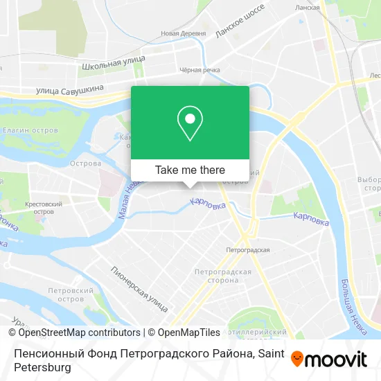 Пенсионный Фонд Петроградского Района map