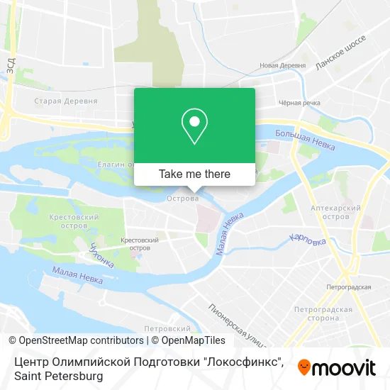 Центр Олимпийской Подготовки "Локосфинкс" map