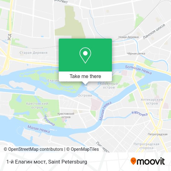 1-й Елагин мост map