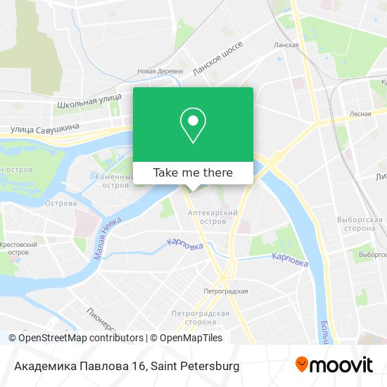 Академика Павлова 16 map