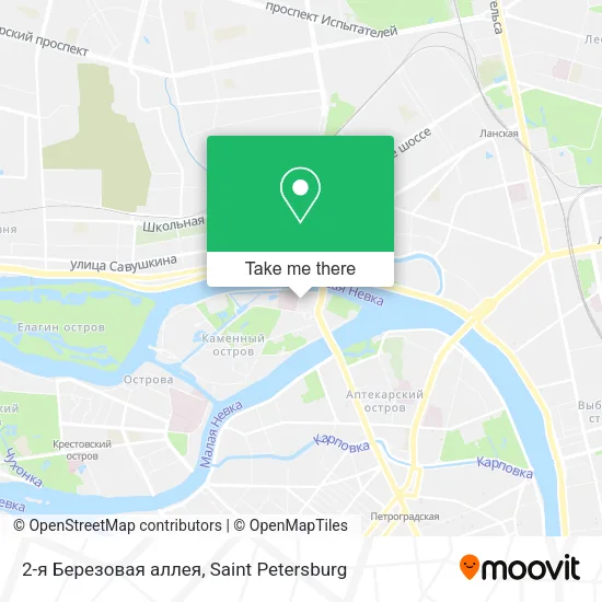 2-я Березовая аллея map