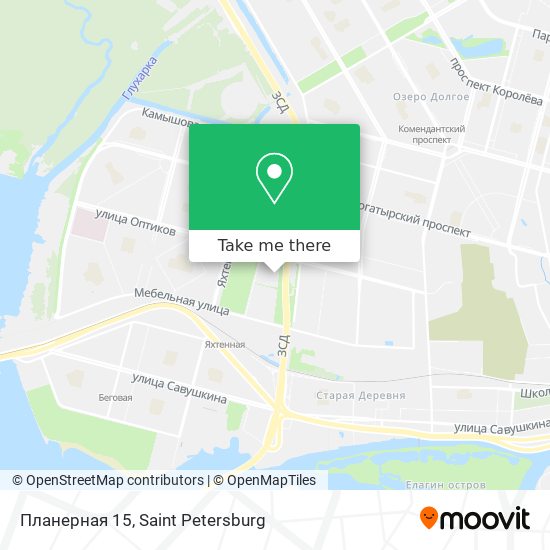 Планерная 15 map