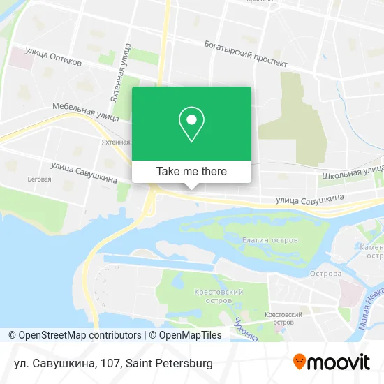 ул. Савушкина, 107 map