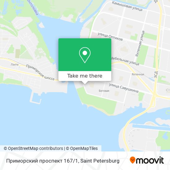 Приморский проспект 167/1 map