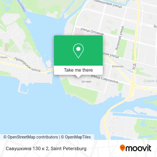 Савушкина 130 к 2 map